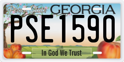 GA license plate PSE1590