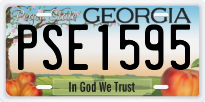 GA license plate PSE1595