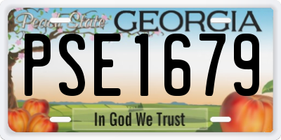GA license plate PSE1679