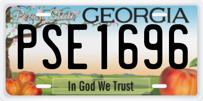 GA license plate PSE1696