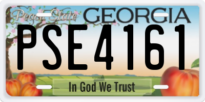 GA license plate PSE4161
