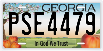 GA license plate PSE4479