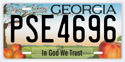 GA license plate PSE4696