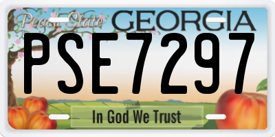 GA license plate PSE7297