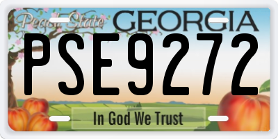 GA license plate PSE9272