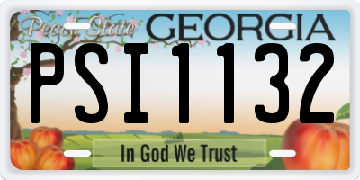 GA license plate PSI1132