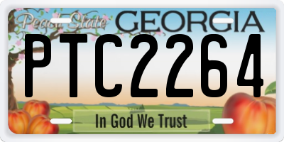 GA license plate PTC2264