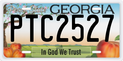 GA license plate PTC2527