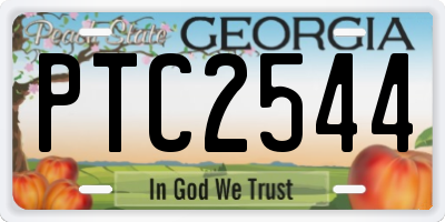 GA license plate PTC2544