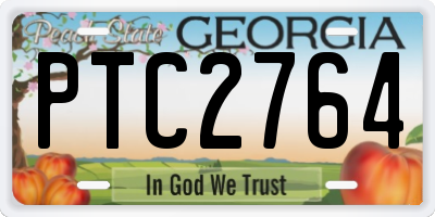 GA license plate PTC2764