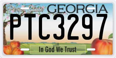 GA license plate PTC3297