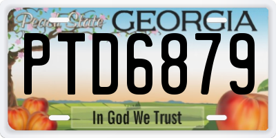 GA license plate PTD6879