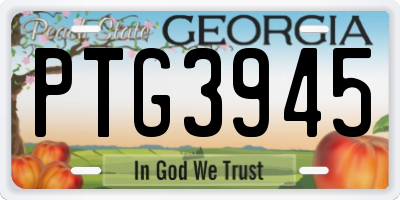 GA license plate PTG3945