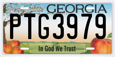 GA license plate PTG3979