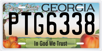 GA license plate PTG6338