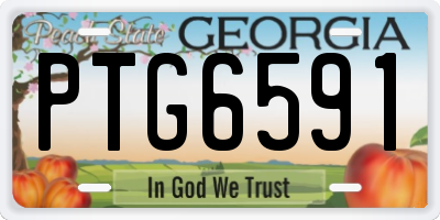 GA license plate PTG6591