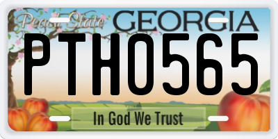 GA license plate PTH0565