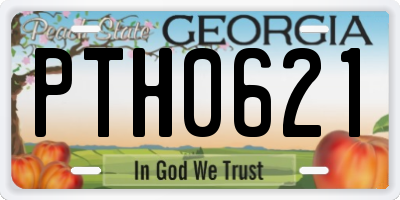 GA license plate PTH0621