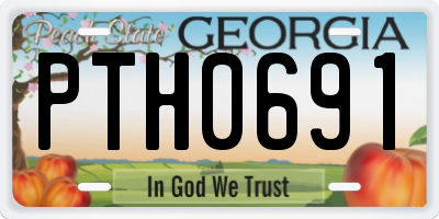 GA license plate PTH0691