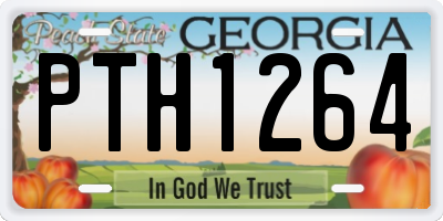 GA license plate PTH1264