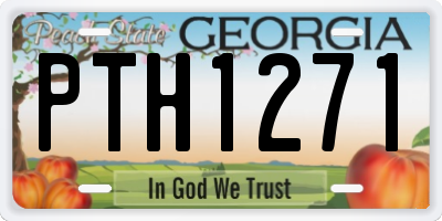 GA license plate PTH1271