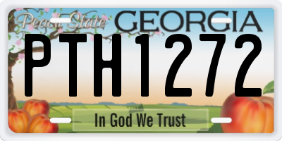 GA license plate PTH1272