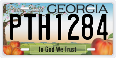 GA license plate PTH1284