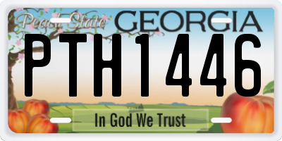 GA license plate PTH1446
