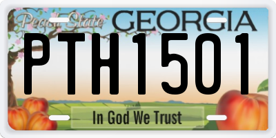 GA license plate PTH1501