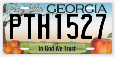 GA license plate PTH1527