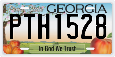 GA license plate PTH1528