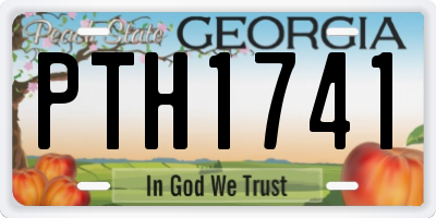 GA license plate PTH1741