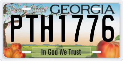GA license plate PTH1776