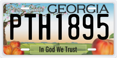 GA license plate PTH1895