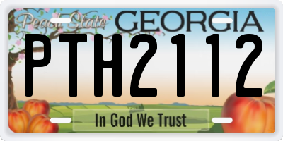 GA license plate PTH2112