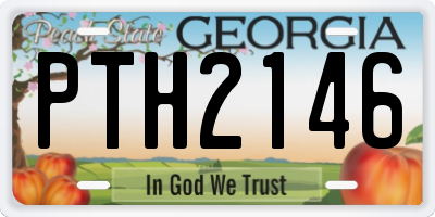 GA license plate PTH2146