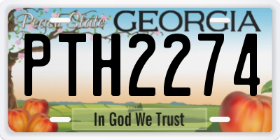 GA license plate PTH2274