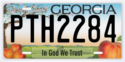 GA license plate PTH2284