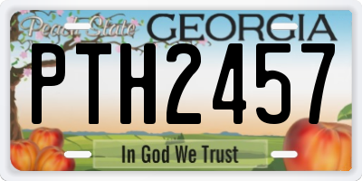 GA license plate PTH2457