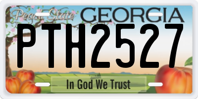 GA license plate PTH2527