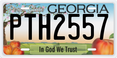 GA license plate PTH2557