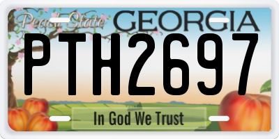 GA license plate PTH2697