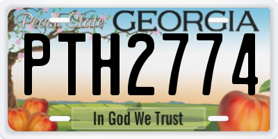 GA license plate PTH2774