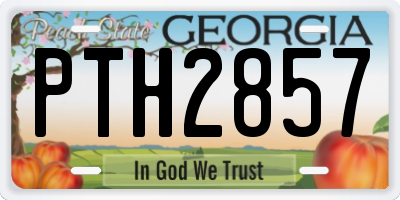 GA license plate PTH2857