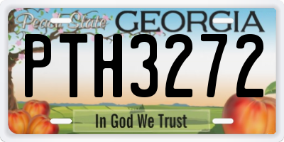 GA license plate PTH3272