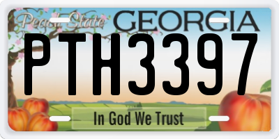 GA license plate PTH3397