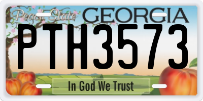 GA license plate PTH3573