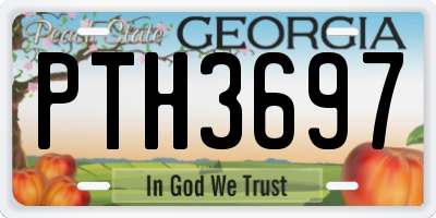 GA license plate PTH3697