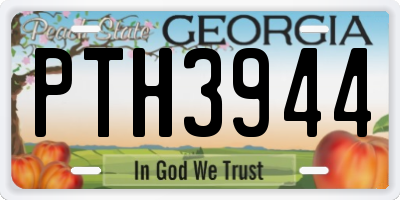 GA license plate PTH3944