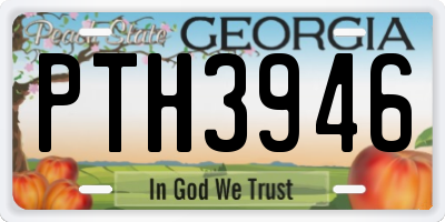 GA license plate PTH3946